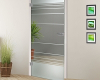 White empty room with green landscape in window. Scandinavian interior design. 3D illustration