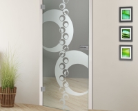 White empty room with green landscape in window. Scandinavian interior design. 3D illustration
