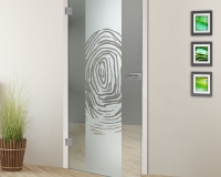 White empty room with green landscape in window. Scandinavian interior design. 3D illustration
