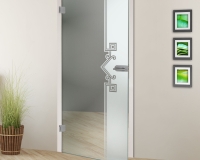 White empty room with green landscape in window. Scandinavian interior design. 3D illustration