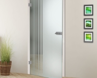White empty room with green landscape in window. Scandinavian interior design. 3D illustration